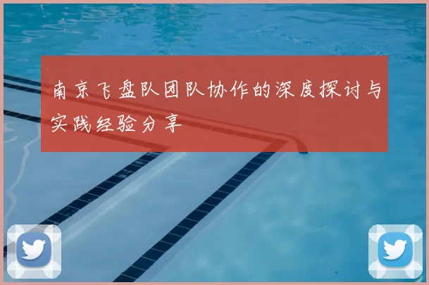 南京飞盘队团队协作的深度探讨与实践经验分享