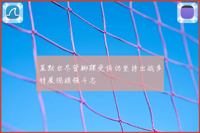 莱默尔尽管脚踝受伤仍坚持出战多特展现顽强斗志