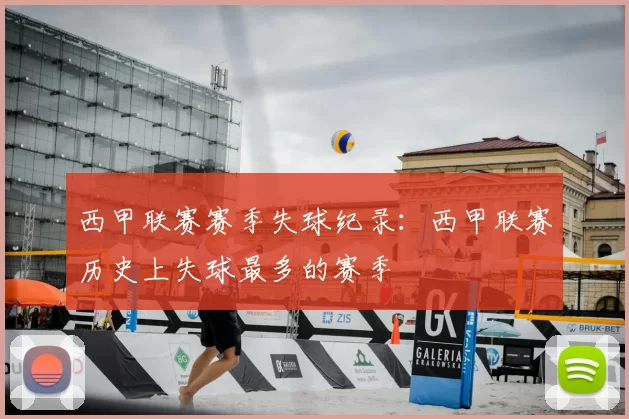 西甲联赛赛季失球纪录：西甲联赛历史上失球最多的赛季